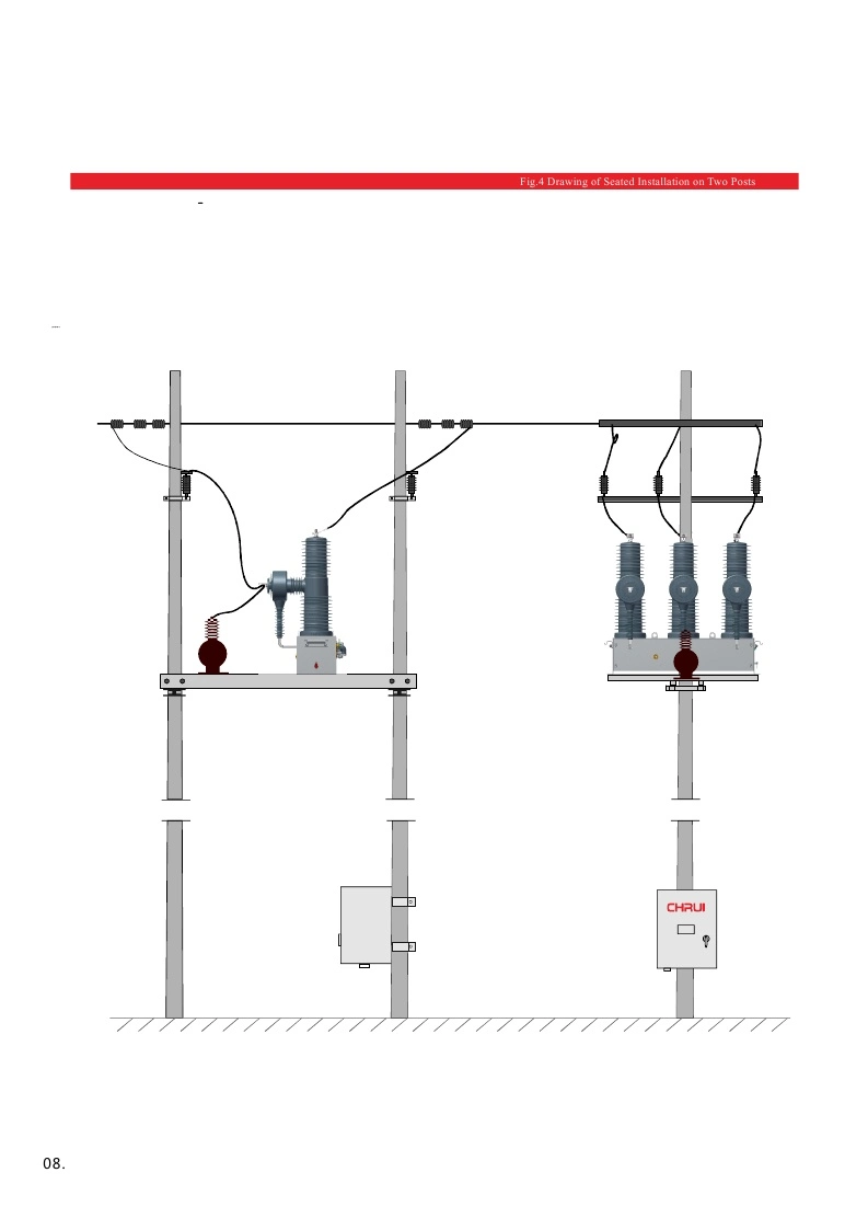 High Voltage Vacuum Circuit Breaker Electrical Switch Protector Vcb with CE (ZN85-40.5)